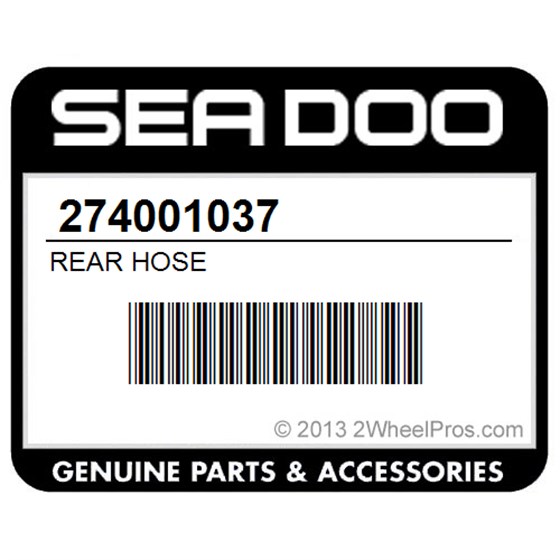 Sea-Doo 274001037 Rear Hose