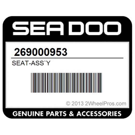 Sea-Doo 269000953 Seat-Ass`Y