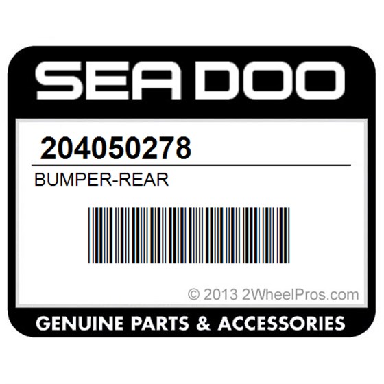 Sea-Doo 204050278 Bumper-Rear