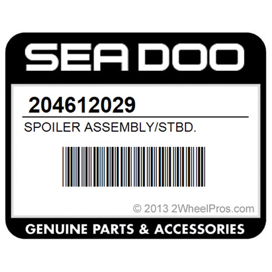 Sea-Doo 204612029 Spoiler Assembly/Stbd.