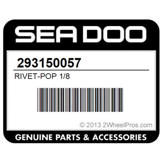 Sea-Doo 293150057 Rivet-Pop 1/8