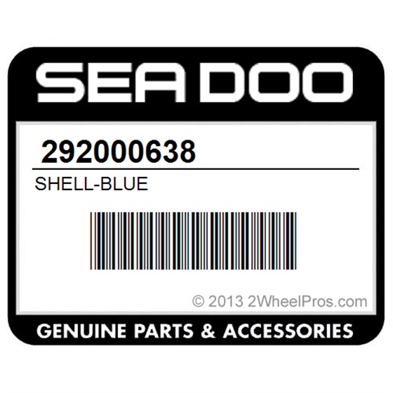 Sea-Doo 292000638 Shell-Blue