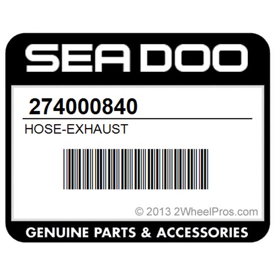 Sea-Doo 274000840 Hose-Exhaust