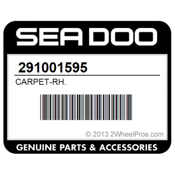 Sea-Doo 291001595 Carpet-Rh.
