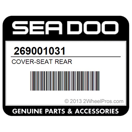 Sea-Doo 269001031 Cover-Seat Rear