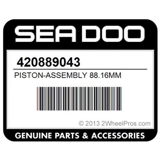 Sea-Doo 420889043 Piston-Assembly 88.16Mm