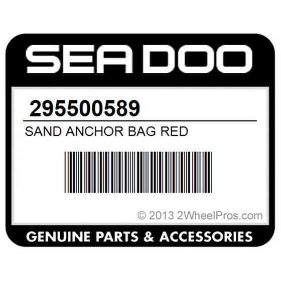 Sea-Doo 295500589 Sand Anchor Bag Red