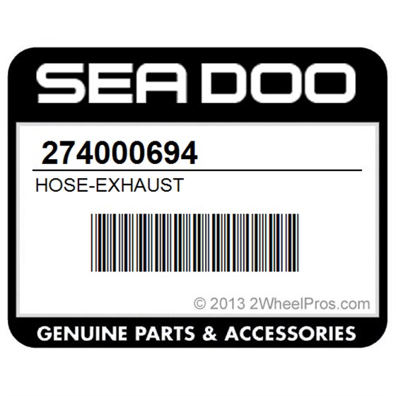 Sea-Doo 274000694 Hose-Exhaust
