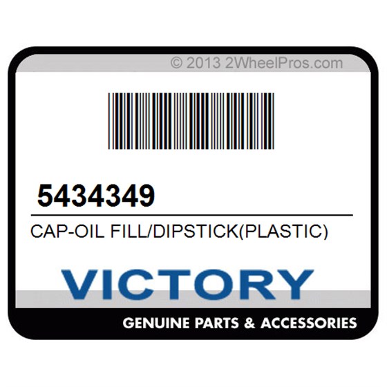 Victory 5434349 Cap-Oil Fill/Dipstick(Plastic)