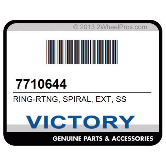 Victory 7710644 Ring-Rtng, Spiral, Ext, Ss