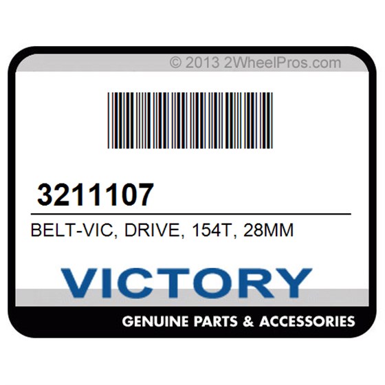 Victory 3211107 Belt-Vic, Drive, 154T, 28Mm