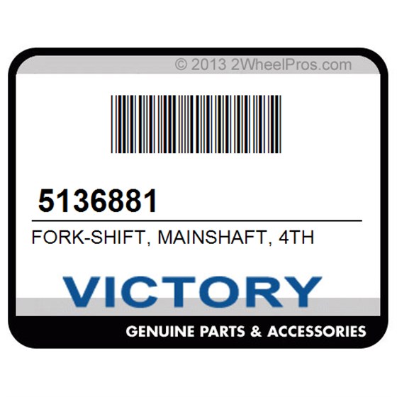 Victory 5136881 Fork-Shift, Mainshaft, 4Th