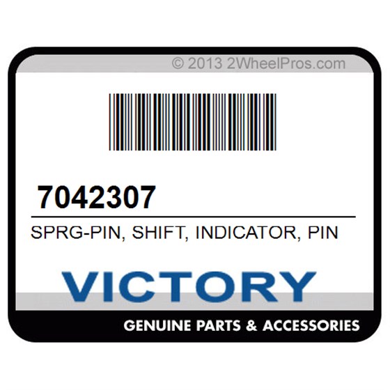 Victory 7042307 Sprg-Pin, Shift, Indicator, Pin