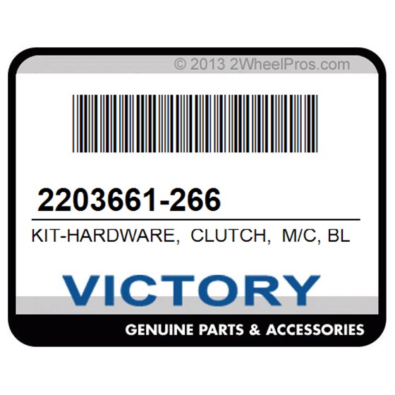 Victory 2203661-266 Kit-Hardware, Clutch, M/C, Blk