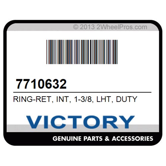 Victory 7710632 Ring-Ret, Int, 1-3/8, Lht, Duty