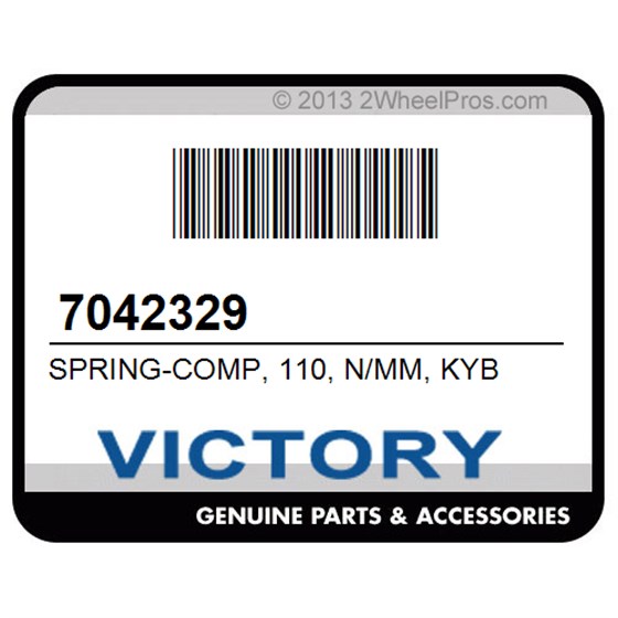 Victory 7042329 Spring-Comp, 110, N/Mm, Kyb