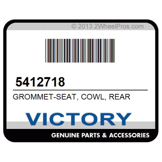 Victory 5412718 Grommet-Seat, Cowl, Rear