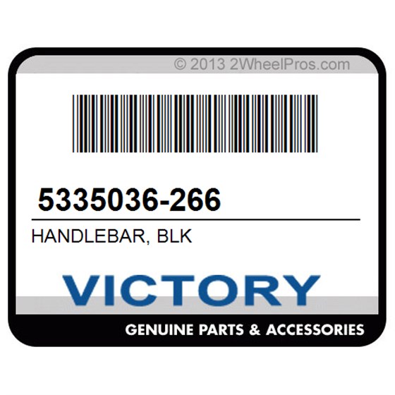 Victory 5335036-266 Handlebar, Blk
