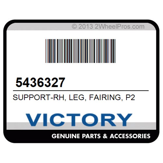 Victory 5436327 Support-Rh, Leg, Fairing, P2