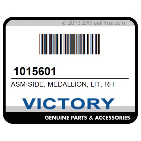 Victory 1015601 Asm-Side, Medallion, Lit, Rh