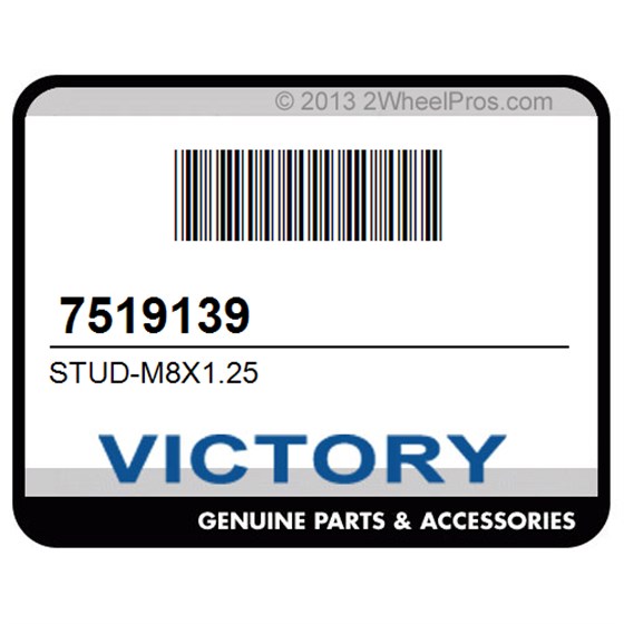 Victory 7519139 Stud-M8x1.25