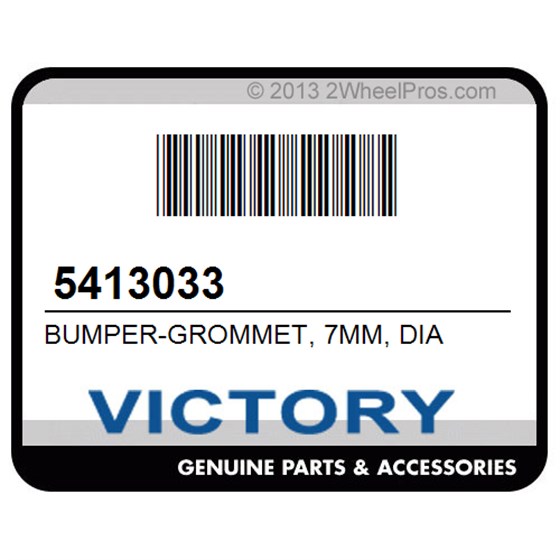 Victory 5413033 Bumper-Grommet, 7Mm, Dia