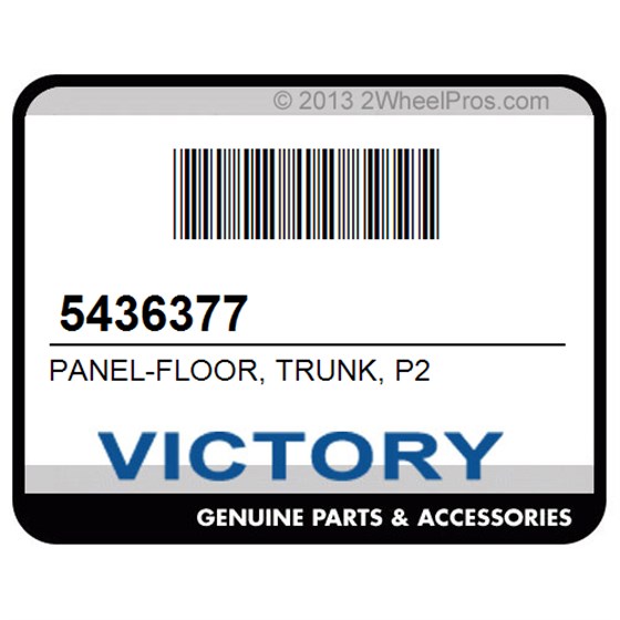 Victory 5436377 Panel-Floor, Trunk, P2