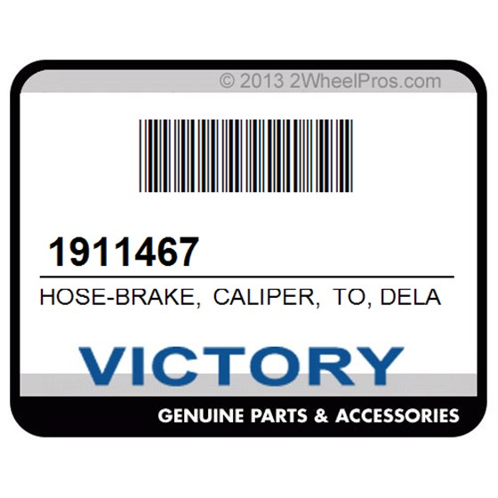 Victory 1911467 Hose-Brake, Caliper, To, Delay