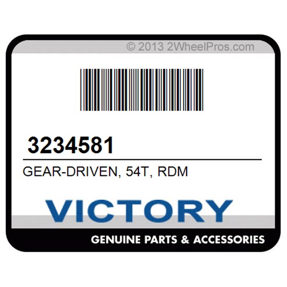 Victory 3234581 Gear-Driven, 54T, Rdm