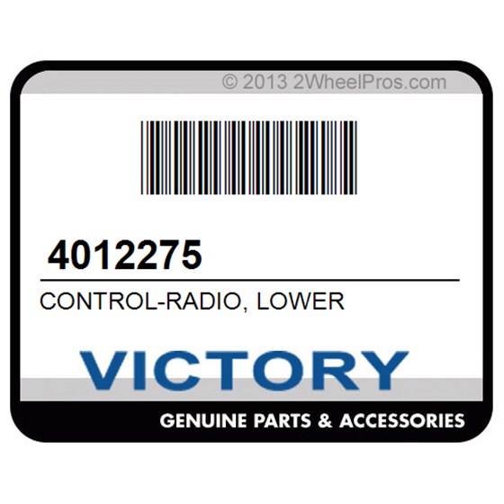 Victory 4012275 Control-Radio, Lower