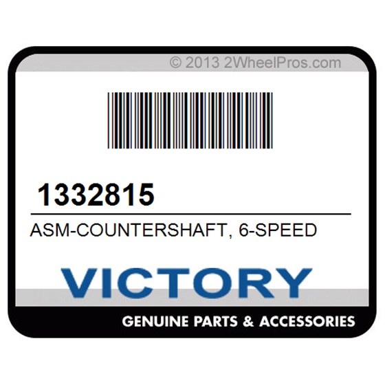 Victory 1332815 Asm-Countershaft, 6-Speed