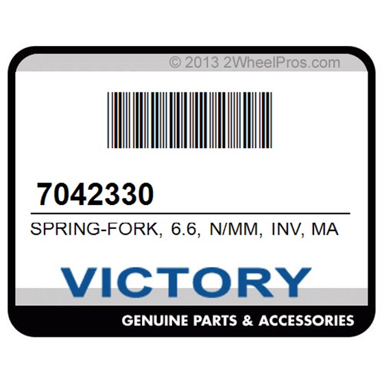 Victory 7042330 Spring-Fork, 6.6, N/Mm, Inv, Marz