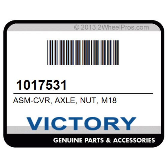 Victory 1017531 Asm-Cvr, Axle, Nut, M18
