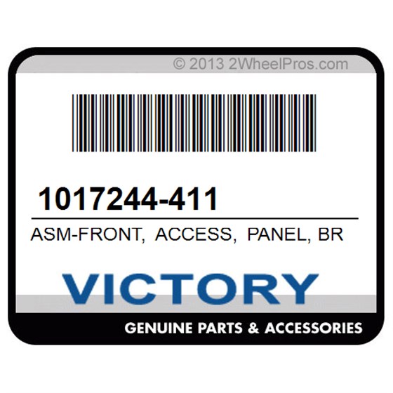 Victory 1017244-411 Asm-Front, Access, Panel, Bru