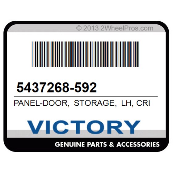 Victory 5437268-592 Panel-Door, Storage, Lh, Crimson