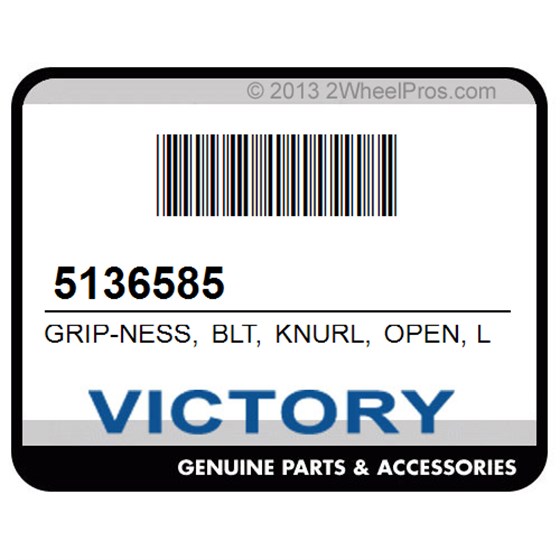 Victory 5136585 Grip-Ness, Blt, Knurl, Open, Lh