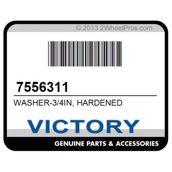Victory 7556311 Washer-3/4In, Hardened
