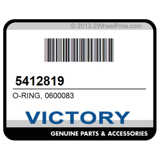 Victory 5412819 O-Ring, 0600083