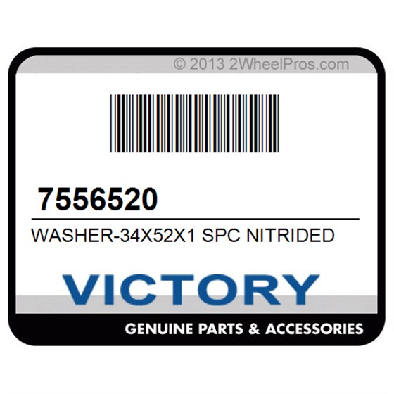 Victory 7556520 Washer-34X52x1 Spc Nitrided