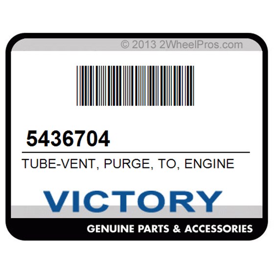 Victory 5436704 Tube-Vent, Purge, To, Engine