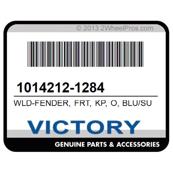 Victory 1014212-1284 Wld-Fender, Frt, Kp, O, Blu/Suede