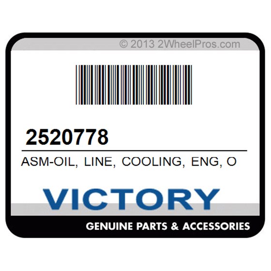Victory 2520778 Asm-Oil, Line, Cooling, Eng, Out