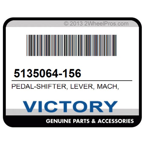 Victory 5135064-156 Pedal-Shifter, Lever, Mach, Chr