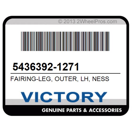 Victory 5436392-1271 Fairing-Leg, Outer, Lh, Ness