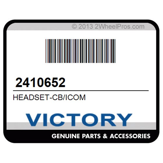 Victory 2410652 Headset-Cb/Icom