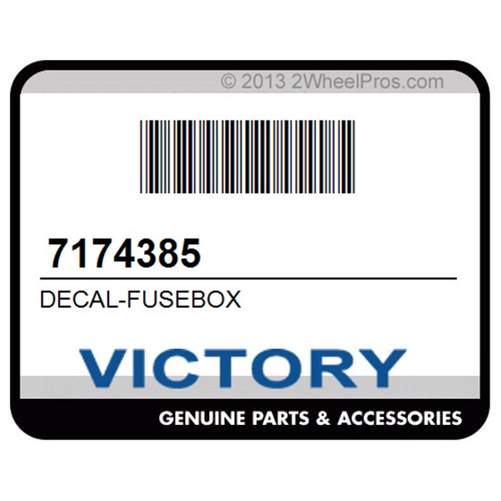 Victory 7174385 Decal-Fusebox