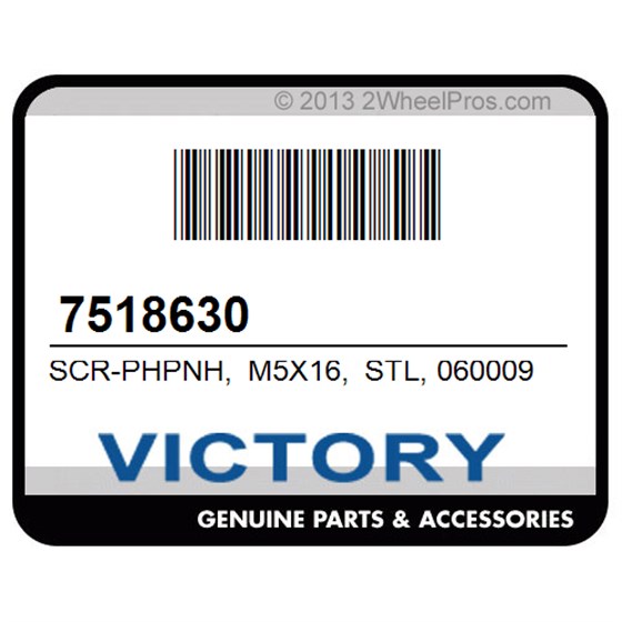 Victory 7518630 Scr-Phpnh, M5x16, Stl, 0600099