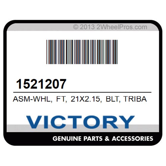 Victory 1521207 Asm-Whl, Ft, 21X2.15, Blt, Tribar