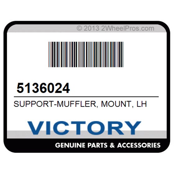 Victory 5136024 Support-Muffler, Mount, Lh