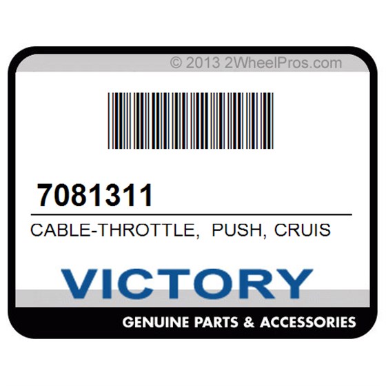 Victory 7081311 Cable-Throttle, Push, Cruise